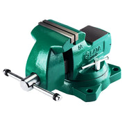Ê tô bàn xoay SATA Heavy Duty Bench Vise màu xanh lá, kích thước 5 inch