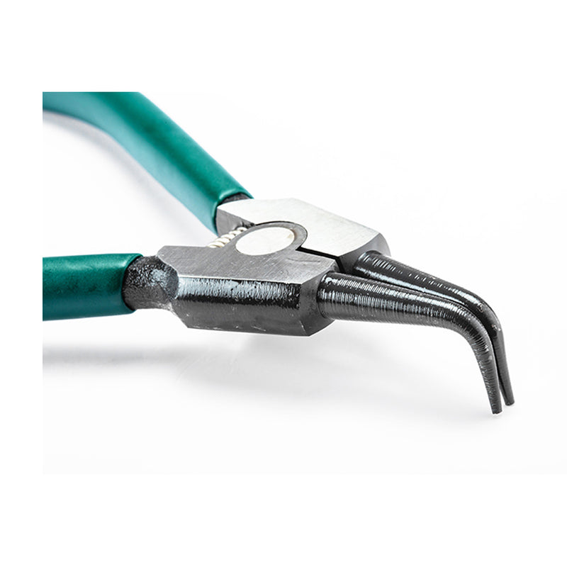 Kìm mở phe ngoài, mũi cong SATA 72002 chiều dài 175mm, khả năng mở phe từ Ø19mm - Ø60mm