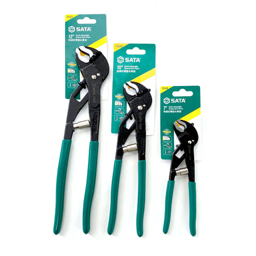Kìm mỏ quạ SATA Quick Groove Joint Pliers 177mm - 305mm | Thép Cr-V | Điều chỉnh nhanh 1 tay