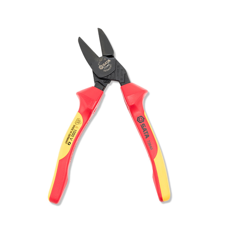 Kìm cắt trợ lực, đầu nghiêng, cách điện 1000V SATA 72640 kích thước 177mm