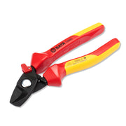 Kìm cắt cáp cách điện SATA 72660 177mm VDE, 1000V, cắt cáp đồng/nhôm 50mm², Cr-V, VDE/IEC 60900.