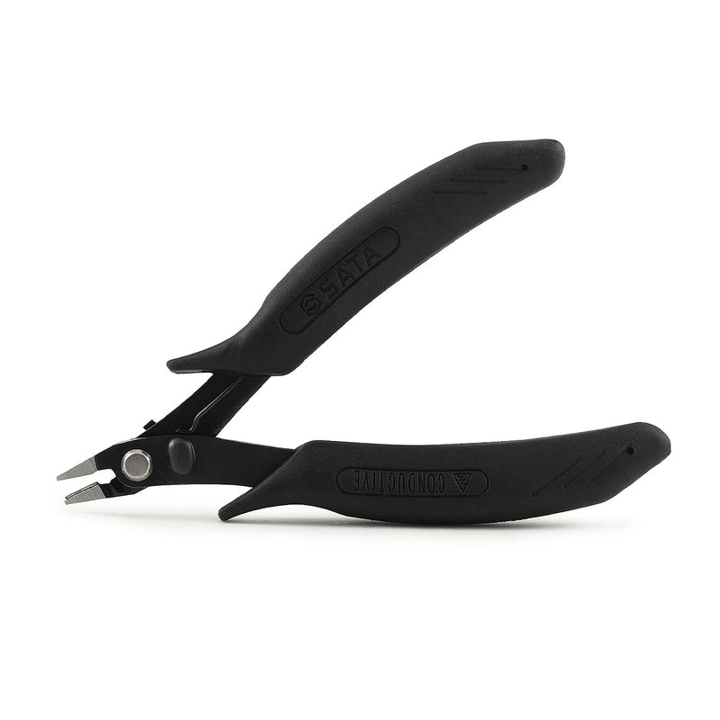 Kìm cắt cạnh linh kiện điện tử SATA 75103 kích thước 5 inch, có chốt lẫy an toàn