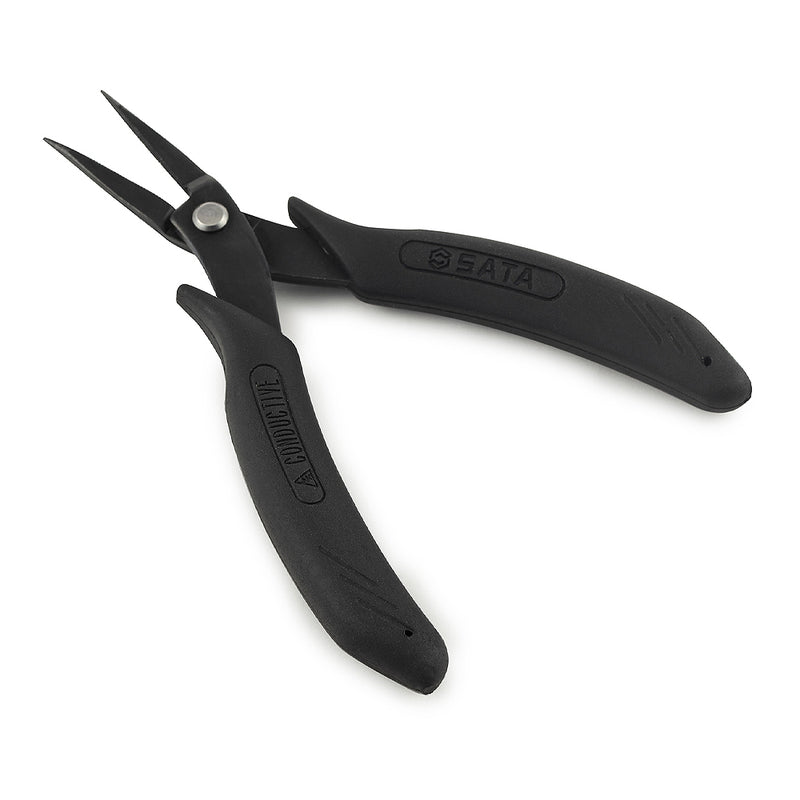Kìm kẹp linh kiện điện tử chống tĩnh điện, mũi nhọn SATA 75111 kích thước 150mm