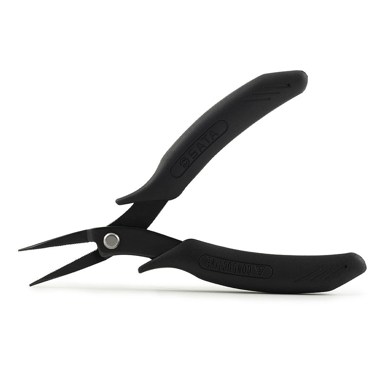 Kìm kẹp linh kiện điện tử chống tĩnh điện SATA 75111 mũi nhọn 150mm - dụng cụ chuyên dụng cho ngành điện tử.