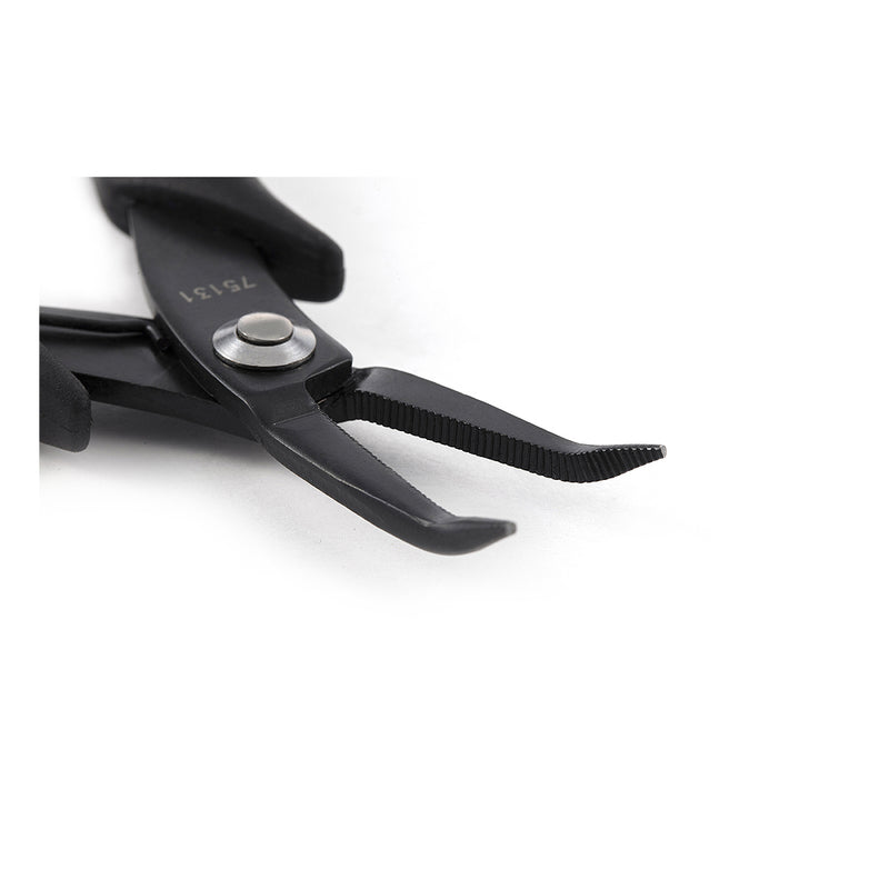 Kìm kẹp linh kiện điện tử chống tĩnh điện, mũi nhọn cong SATA 75131 kích thước 145mm