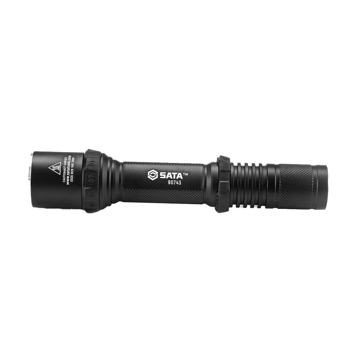 Đèn pin sạc đa năng SATA 90743 thân nhôm
