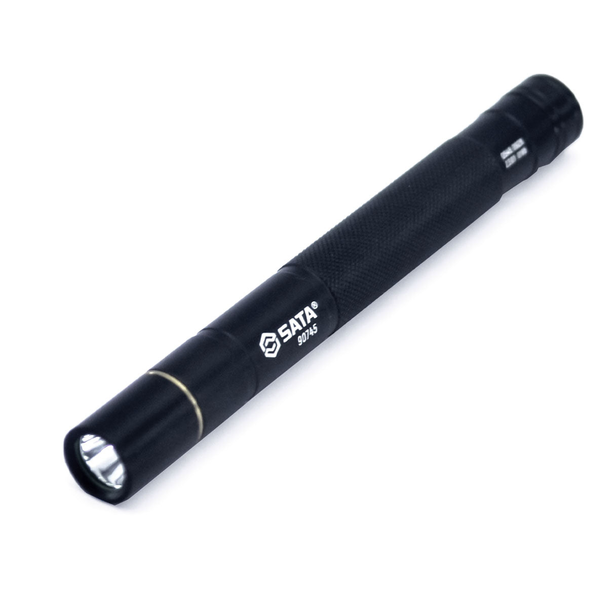 Đèn pin dạng bút SATA 90745 LED CREE R2 60 Lumens, hợp kim nhôm, chống nước, kẹp cài, cho thợ điện, cơ khí, ô tô.