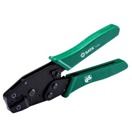 Kìm bấm cos D-Sub SATA 91101 chuyên dụng bấm dây tín hiệu, điều khiển 0.05-1mm², có bánh cóc, tay cầm chống trượt