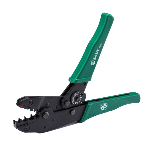 Kìm bấm cose bọc nhựa cách điện SATA 91105 230mm (0.5-6mm²), kìm ép cos điện SATA