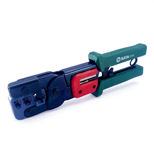 Kìm bấm cose cáp mạng SATA 91109 đa năng 3 trong 1, bấm RJ45, RJ11, RJ12, tuốt và cắt dây.