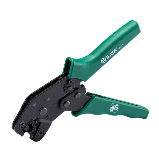 Kìm bấm cose mạng D-Sub SATA 91111 190mm, bấm chính xác chân terminal D-SUB, thép carbon, tay cầm sợi thủy tinh, khóa bánh cóc.