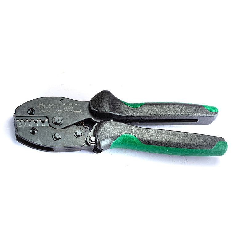 Kìm bấm cos pin rỗng SATA 91122 215mm, bấm cos Ferrule DIN, AWG 23-10, cơ cấu Ratchet, Germany Series.