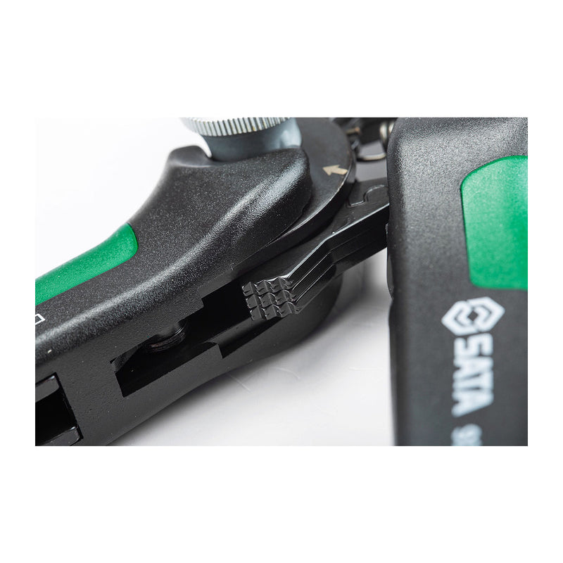 Kìm bấm cose pin rỗng SATA 91128 khả năng bấm cos từ 0.08mm² - 16mm²