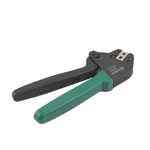 Kìm bấm cos ghim SATA trợ lực, bấm cos điện 0.25-6mm², tay cầm sợi thủy tinh, đòn bẩy lệch tâm.