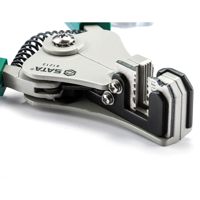 Kìm tuốt dây tự động SATA 91213 chiều dài 178mm, khả năng tuốt dây từ Ø1.0mm - Ø3.2mm