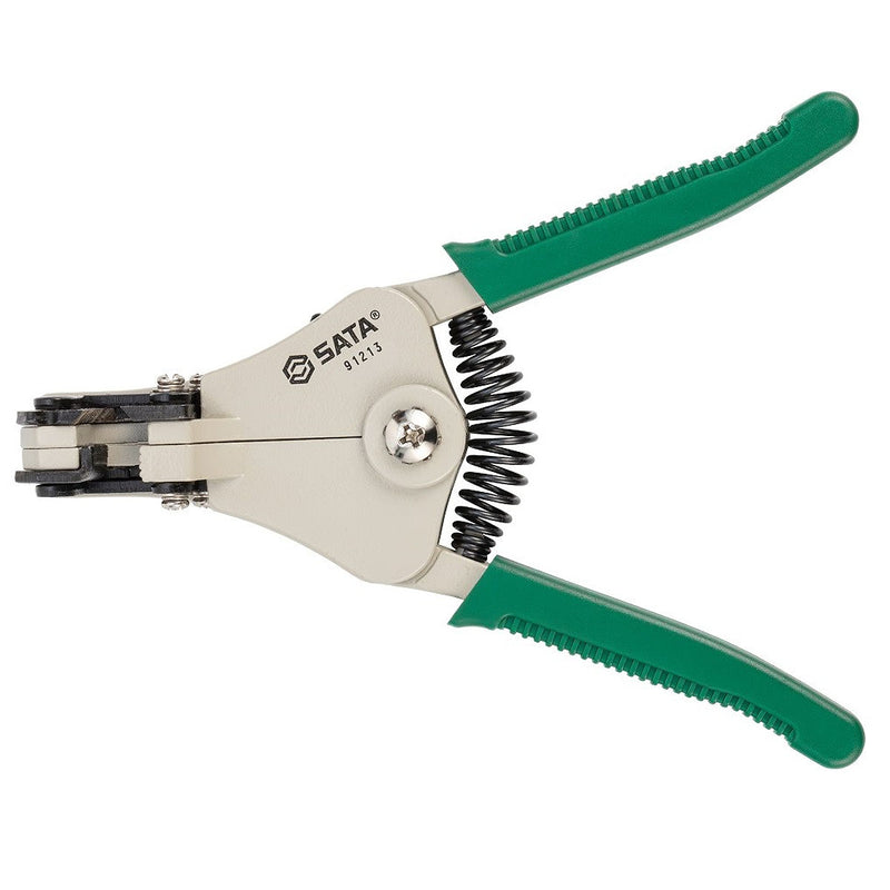 Kìm tuốt dây tự động SATA 91213 chiều dài 178mm, khả năng tuốt dây từ Ø1.0mm - Ø3.2mm