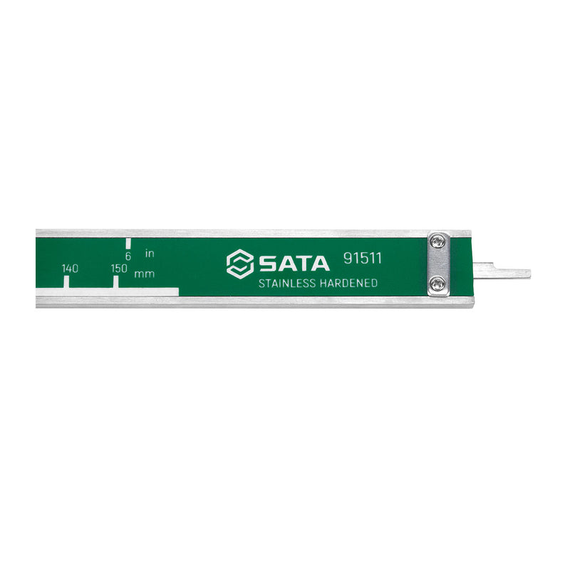 Thước kẹp điện tử, chất liệu Inox SATA 91511 dãi đo từ 0mm - 150mm, bước đo 0.01mm
