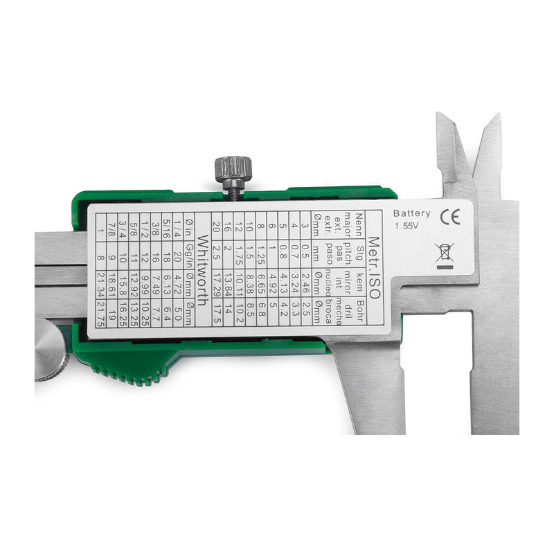 Thước kẹp điện tử, chất liệu Inox SATA 91512 dãi đo từ 0mm - 200mm, bước đo 0.01mm