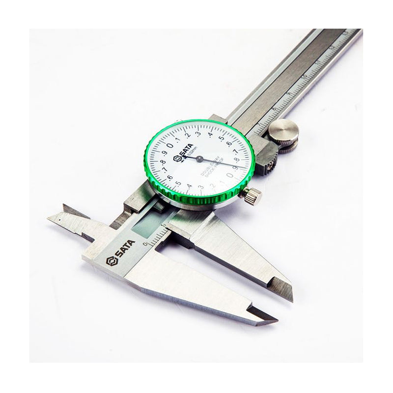 Thước kẹp, tích hợp mặt đồng hồ cơ SATA 91521 khoảng đo 0mm - 150mm