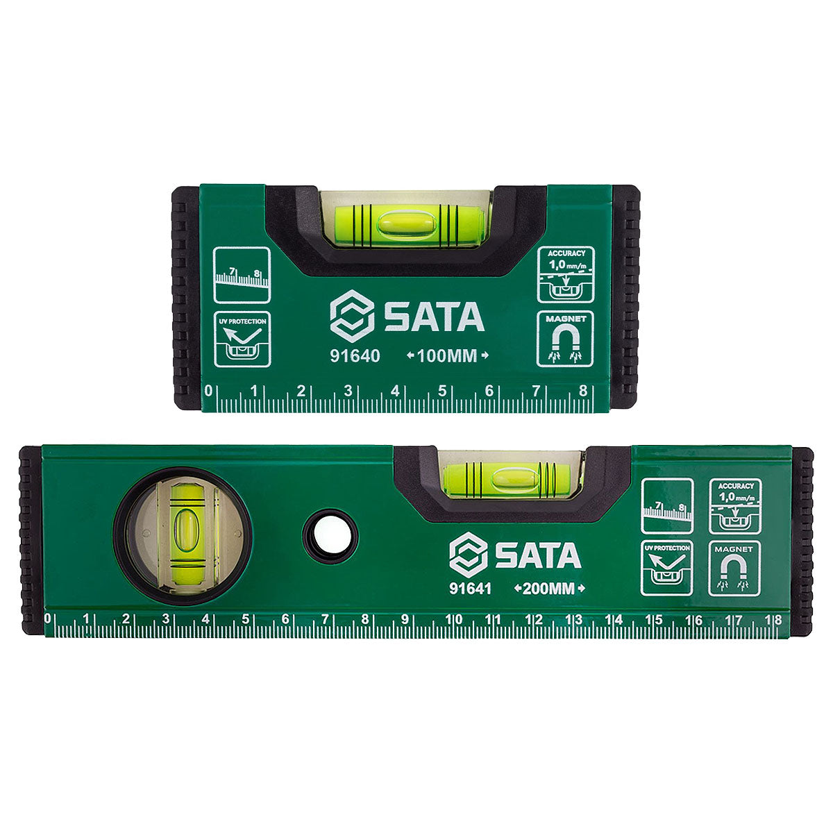 Thước thủy có nam châm tự hít SATA chiều dài từ 100mm - 200mm