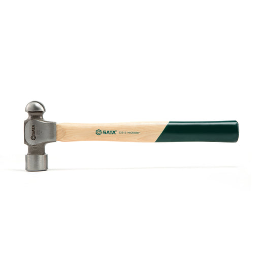 Búa đầu bi cán gỗ Hickory SATA 92313, 680g, thép cacbon rèn, dài 360mm