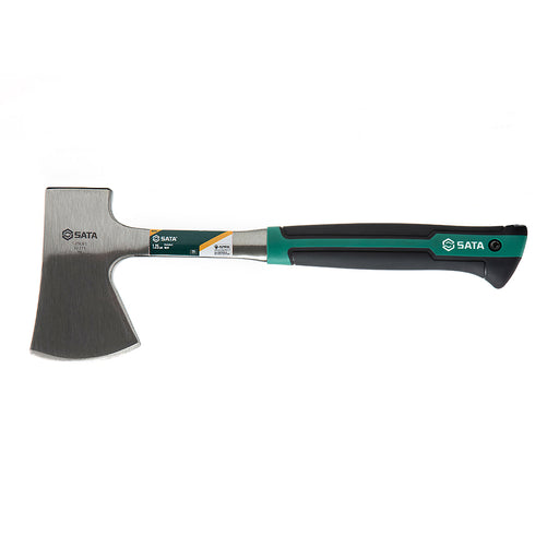 Búa rìu SATA 92371, dài 330mm, 567g, thép carbon, tay cầm TPR chống trượt.