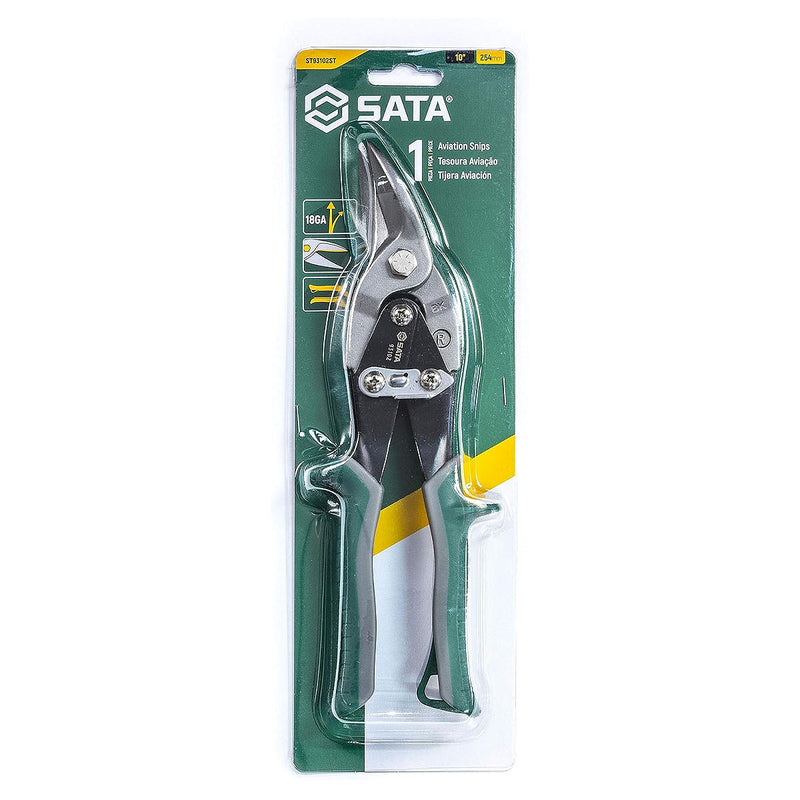 Kéo cắt tôn mũi cong phải SATA 93102 kích thước 255mm