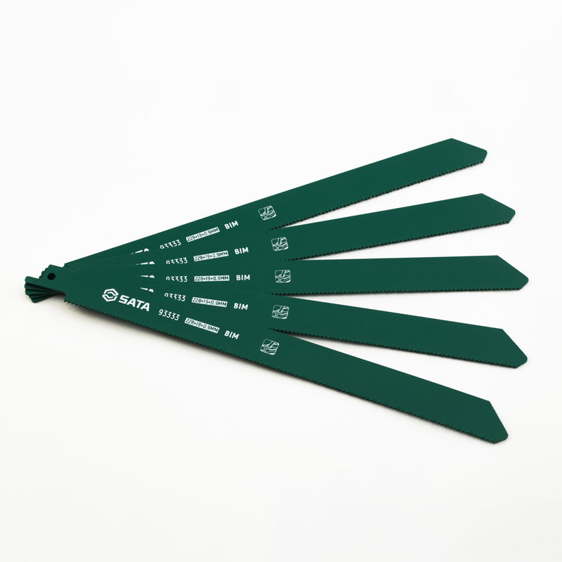 Hộp 5 lưỡi cưa kiếm BiM cắt kim loại SATA chiều dài từ 150mm - 228mm
