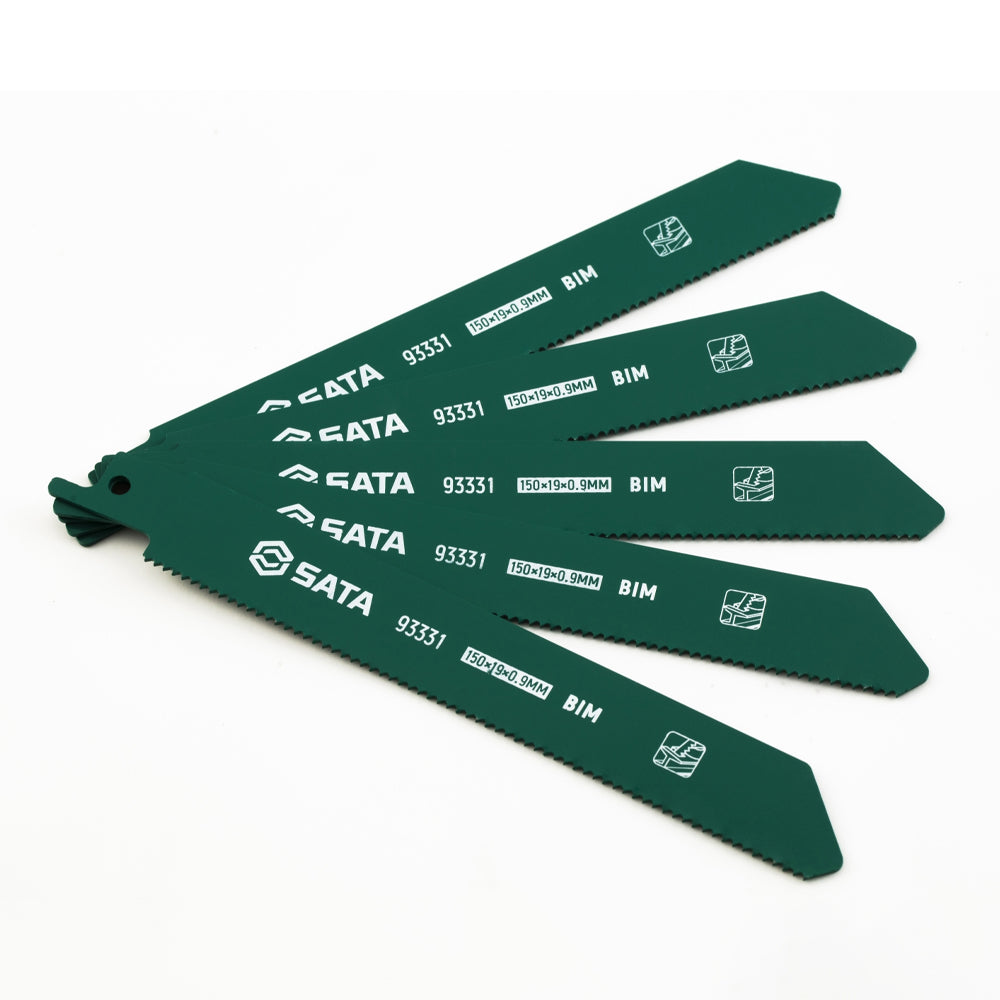 Hộp 5 lưỡi cưa kiếm BiM cắt kim loại SATA chiều dài từ 150mm - 228mm