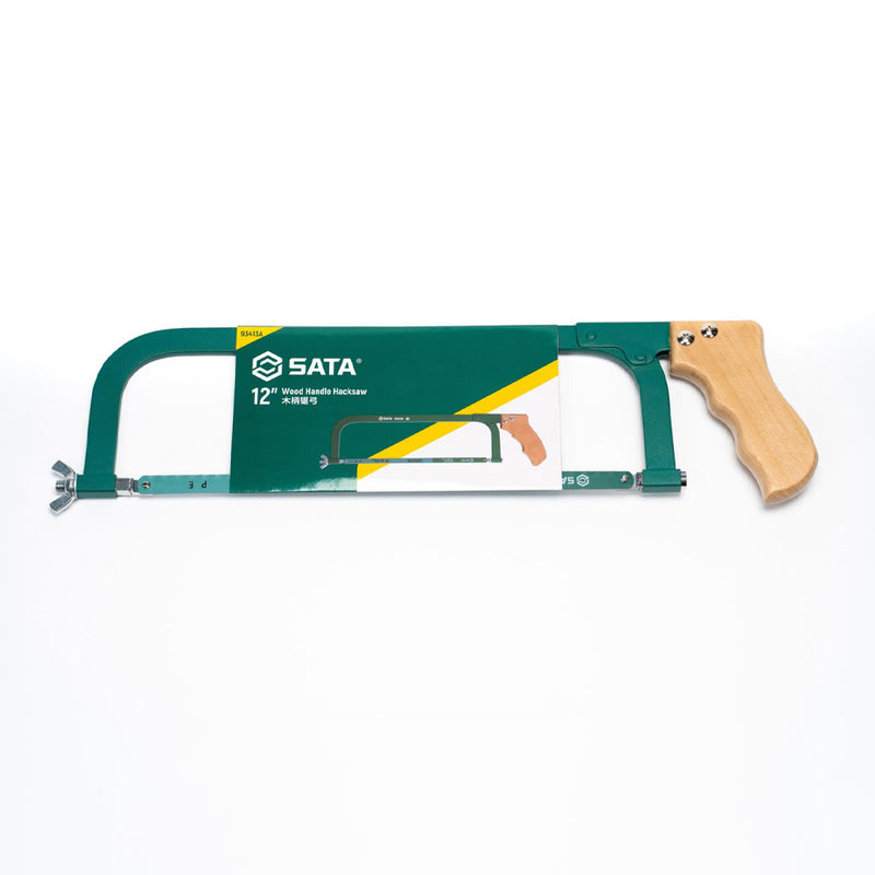 Cưa sắt cầm tay, cán gỗ SATA 93413A chiều dài lưỡi 300mm