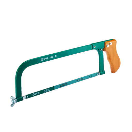 Cưa sắt cầm tay SATA 93413 cán gỗ 300mm, khung thép chắc chắn để cắt kim loại
