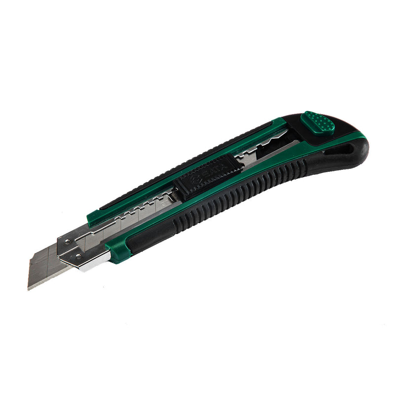 Dao rọc giấy SATA 93428 kích thước 18 x 100mm, tay cầm bọc cao su