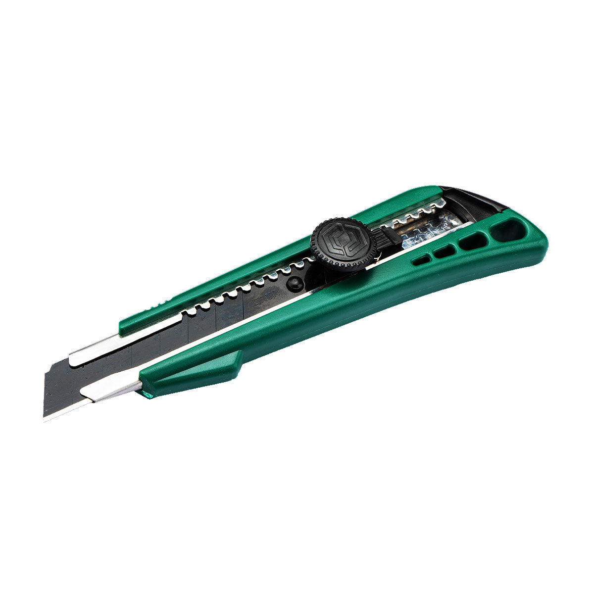 Dao rọc giấy SATA 93429 kích thước 18 x 100mm, tay cầm bọc nhựa ABS