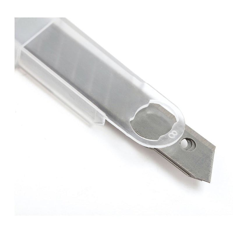 Bộ 10 lưỡi dao rọc giấy SATA 93432A, chất liệu thép SK2, kích thước 9 x 80mm