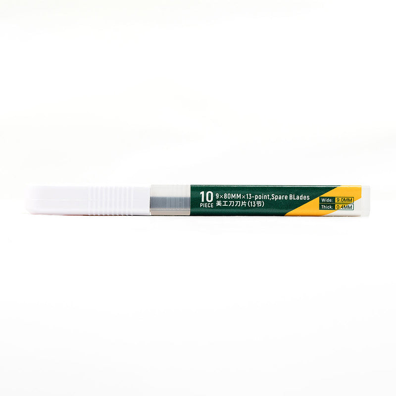 Bộ 10 lưỡi dao rọc giấy SATA 93432A, chất liệu thép SK2, kích thước 9 x 80mm