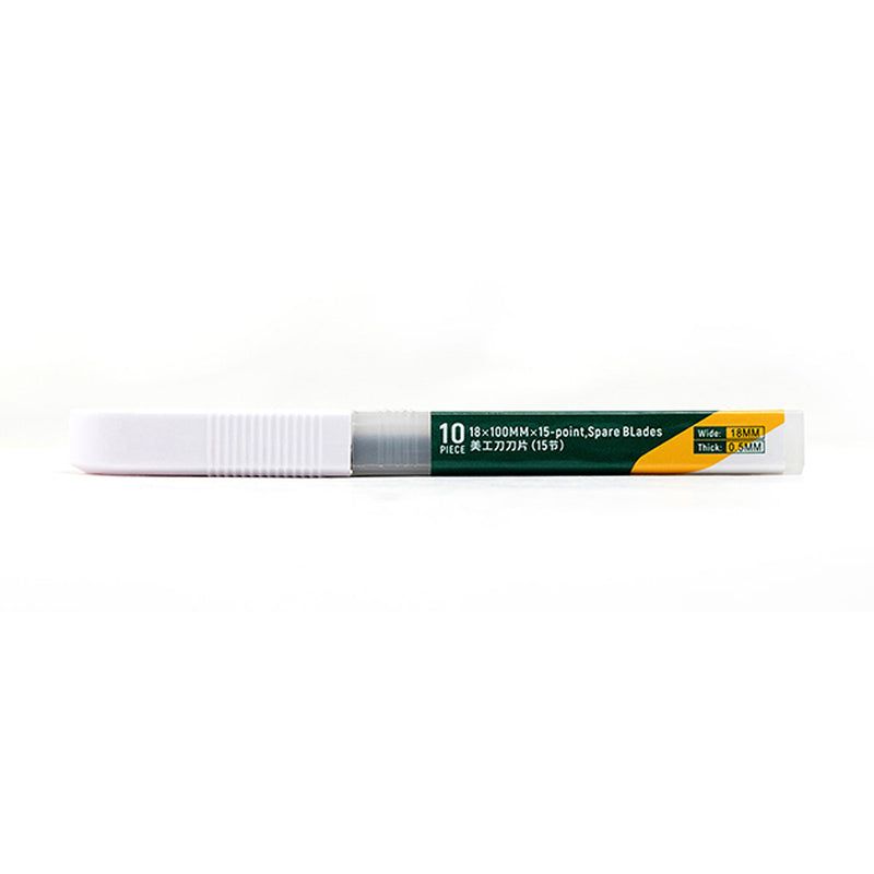 Bộ 10 lưỡi dao rọc giấy SATA 93437, chất liệu thép SK2, kích thước 18 x 100mm