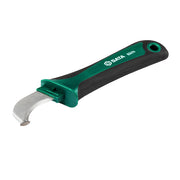 Dao rọc cáp lưỡi cong SATA 93474, chuyên dụng rọc vỏ dây điện, cáp điện, chống trượt, sắc bén, an toàn.