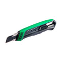 Dao rọc giấy SATA 93482, lưỡi 18mm, tay cầm chống trượt màu xanh lá