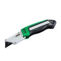 Dao rọc đa năng gấp gọn SATA 93486 lưỡi 19mm, thân hợp kim kẽm, tay cầm cao su chống trượt