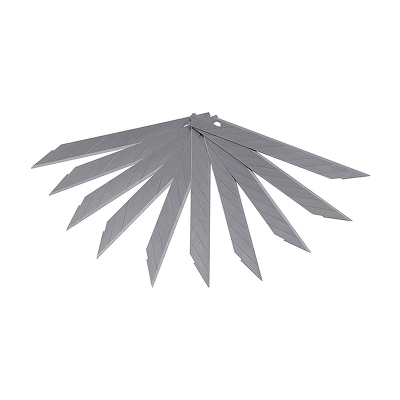 Bộ 10 lưỡi dao rọc giấy SATA 93617 chất liệu thép SK2, kích thước 9 x 73mm