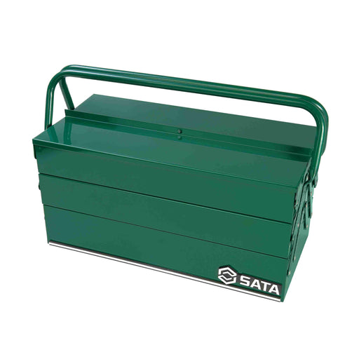 Thùng đựng dụng cụ SATA 95104A 17 inch, 5 ngăn, thép sơn tĩnh điện, chống gỉ, bền bỉ.