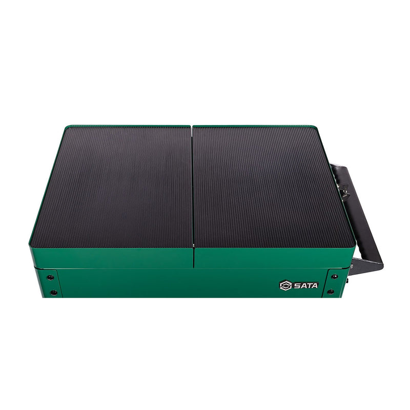 Xe đẩy dụng cụ 2 ngăn có nắp trượt SATA 95112