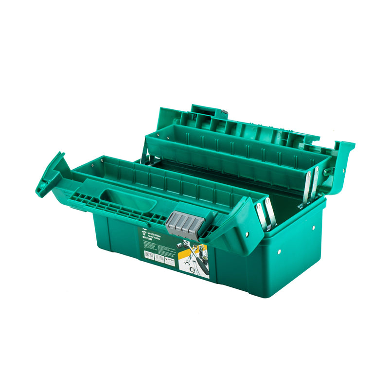 Thùng nhựa đựng dụng cụ, kiếu 3 ngăn xếp SATA 95166 kích thước 17 inch