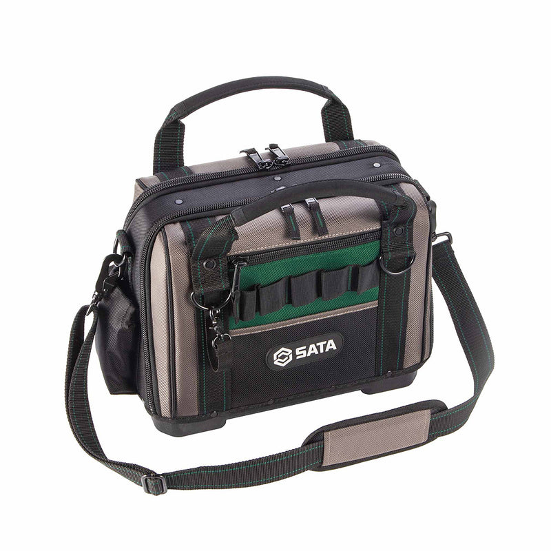 Túi đựng dụng cụ mở 2 mặt SATA 14-17 inch chống thấm nước, nhiều ngăn, bền bỉ.