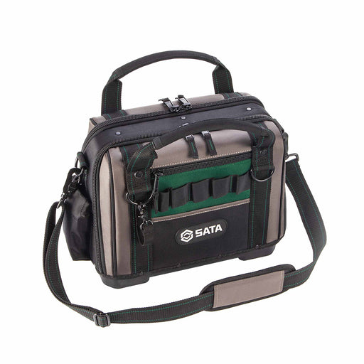 Túi đựng dụng cụ mở 2 mặt SATA 14-17 inch chống thấm nước, nhiều ngăn, bền bỉ.