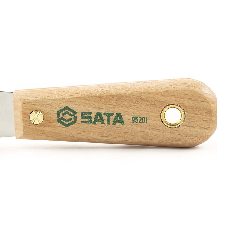 Dao xủi cán gỗ SATA 95201 đường kính lưỡi cao 30mm, chiều dài 200mm