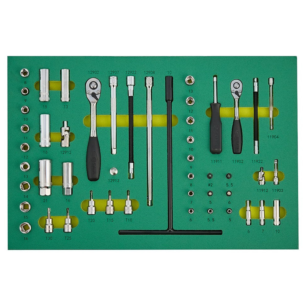 Bộ 7 khay dụng cụ sửa chữa tổng hợp 171 chi tiết SATA 95207S