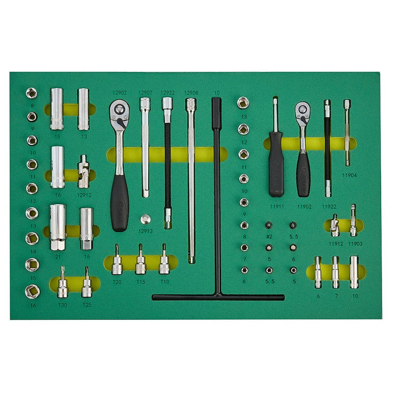 Bộ 7 khay dụng cụ sửa chữa tổng hợp 171 chi tiết SATA 95207S