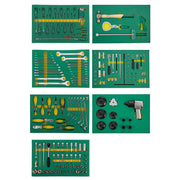 Bộ 7 khay dụng cụ SATA 171 chi tiết 95207S, dụng cụ sửa chữa tổng hợp, thép Cr-V, khay EVA.