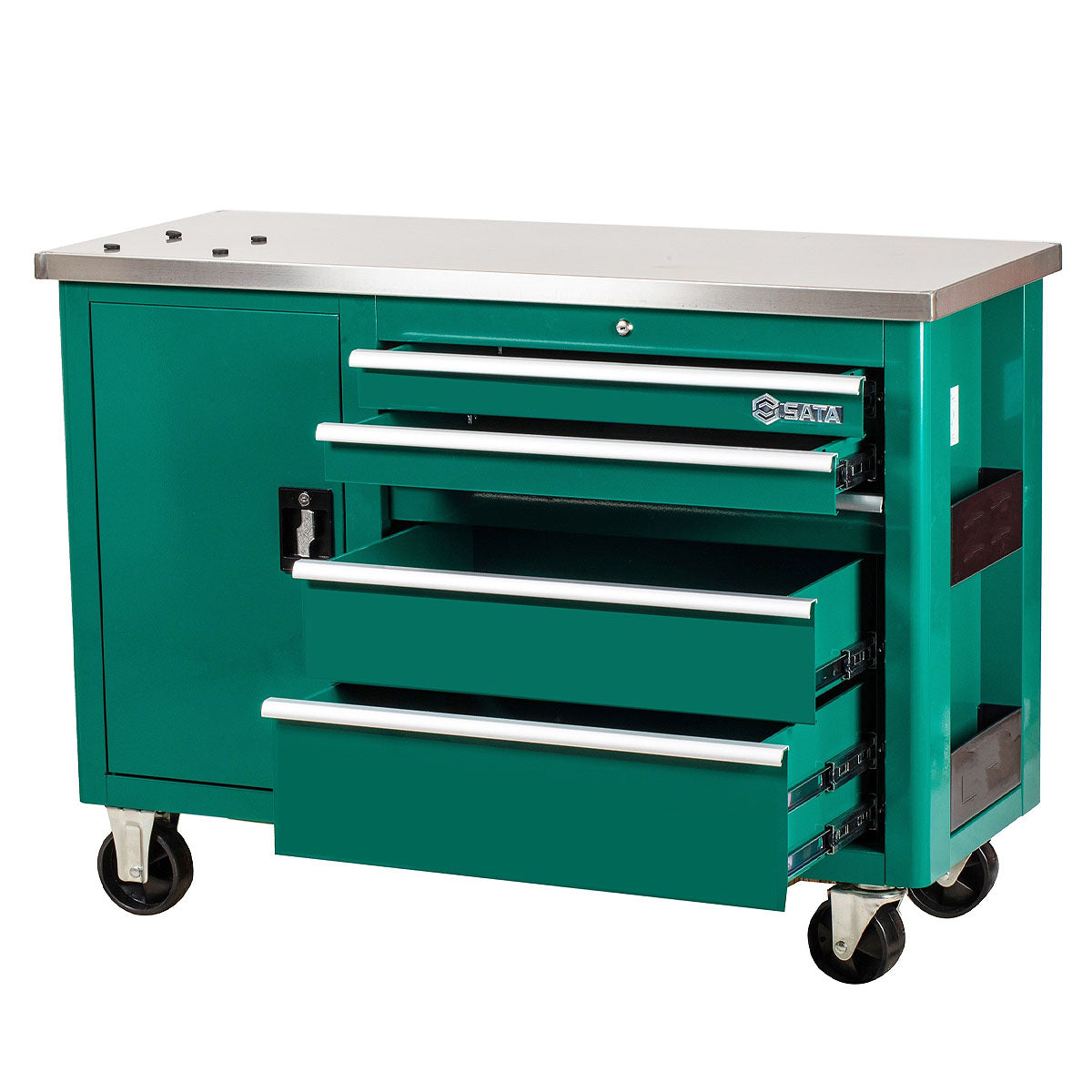 Tủ dụng cụ 5 ngăn kèm bàn làm việc Inox SATA 95208